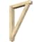 Ekena Millwork Traditional Arts and Crafts Rough Sawn Bracket w/ Offset Brace, Douglas Fir, 6"W x 36"D x 48"H BKT0604X36X48TRA03RDF - alternate 1